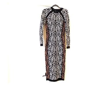 ASOS Knit Bodycon Printed Sweater Dress